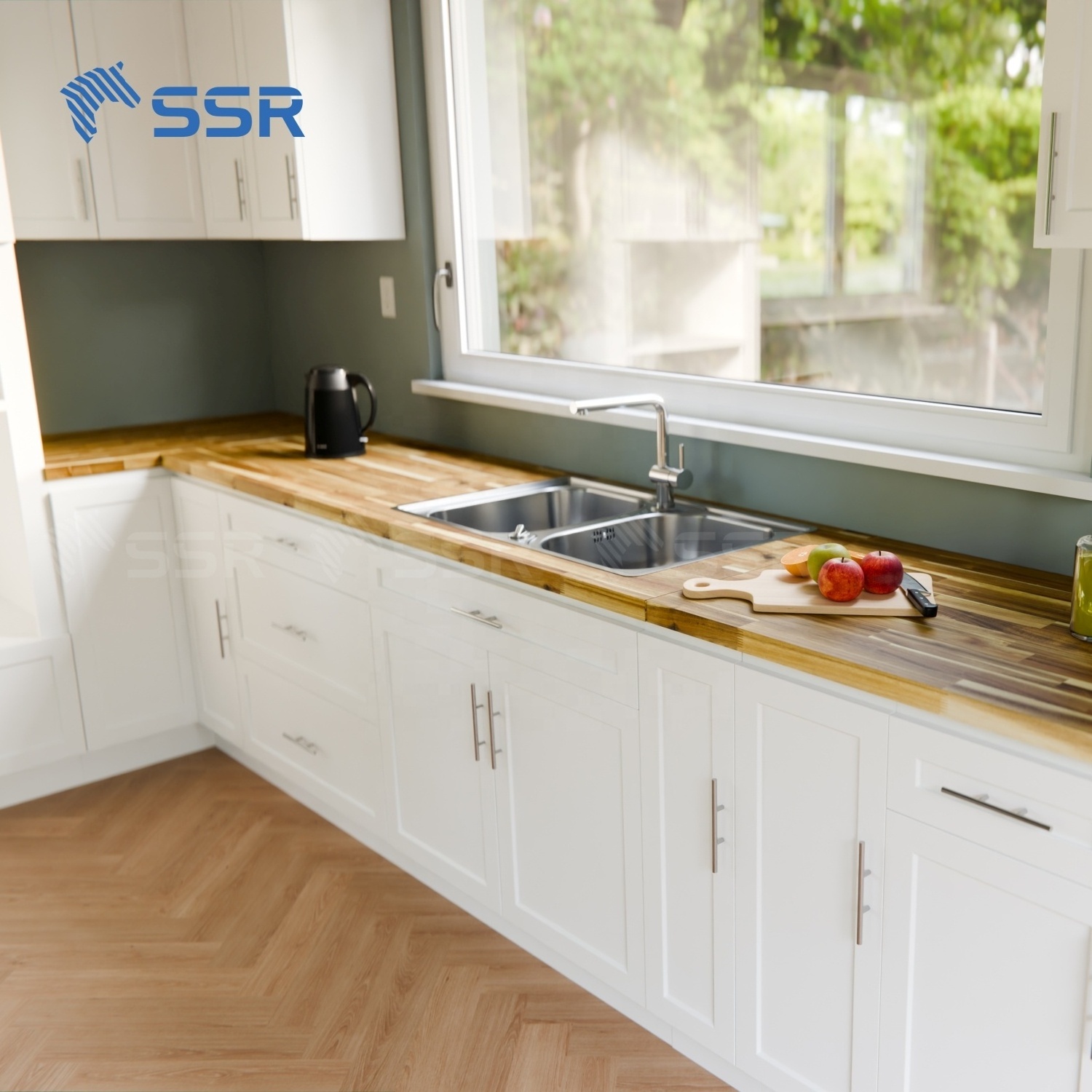 Real Wood Kitchen Cabinets Unfinished Solid Wood Cabinets Hard Wood Kitchen Cabinets High Quality From Vietnam Factory