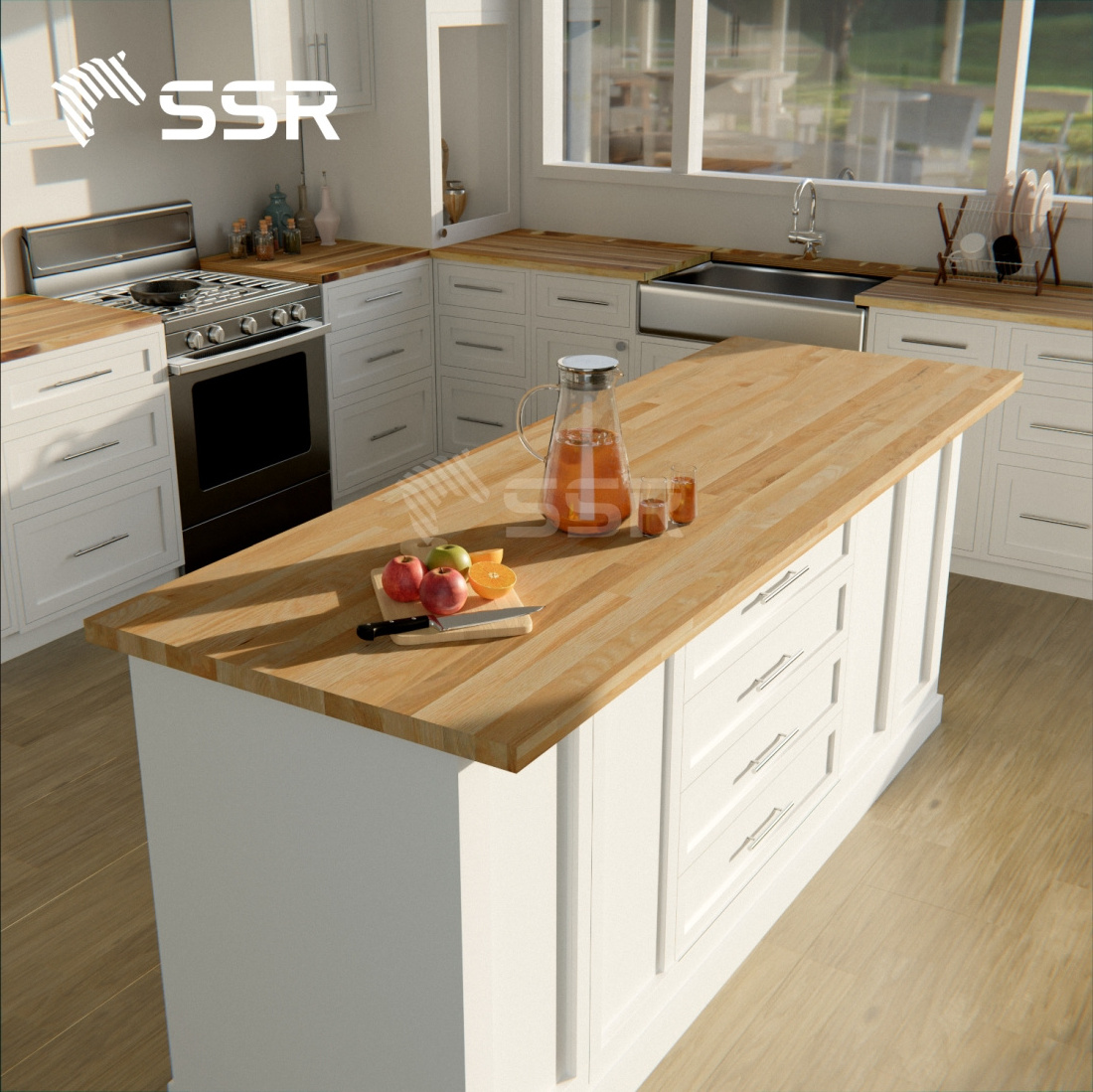 SSR VINA - Oak Wood Finger Joint Board - Finger joint board Oak Wood Panel for Furniture countertop