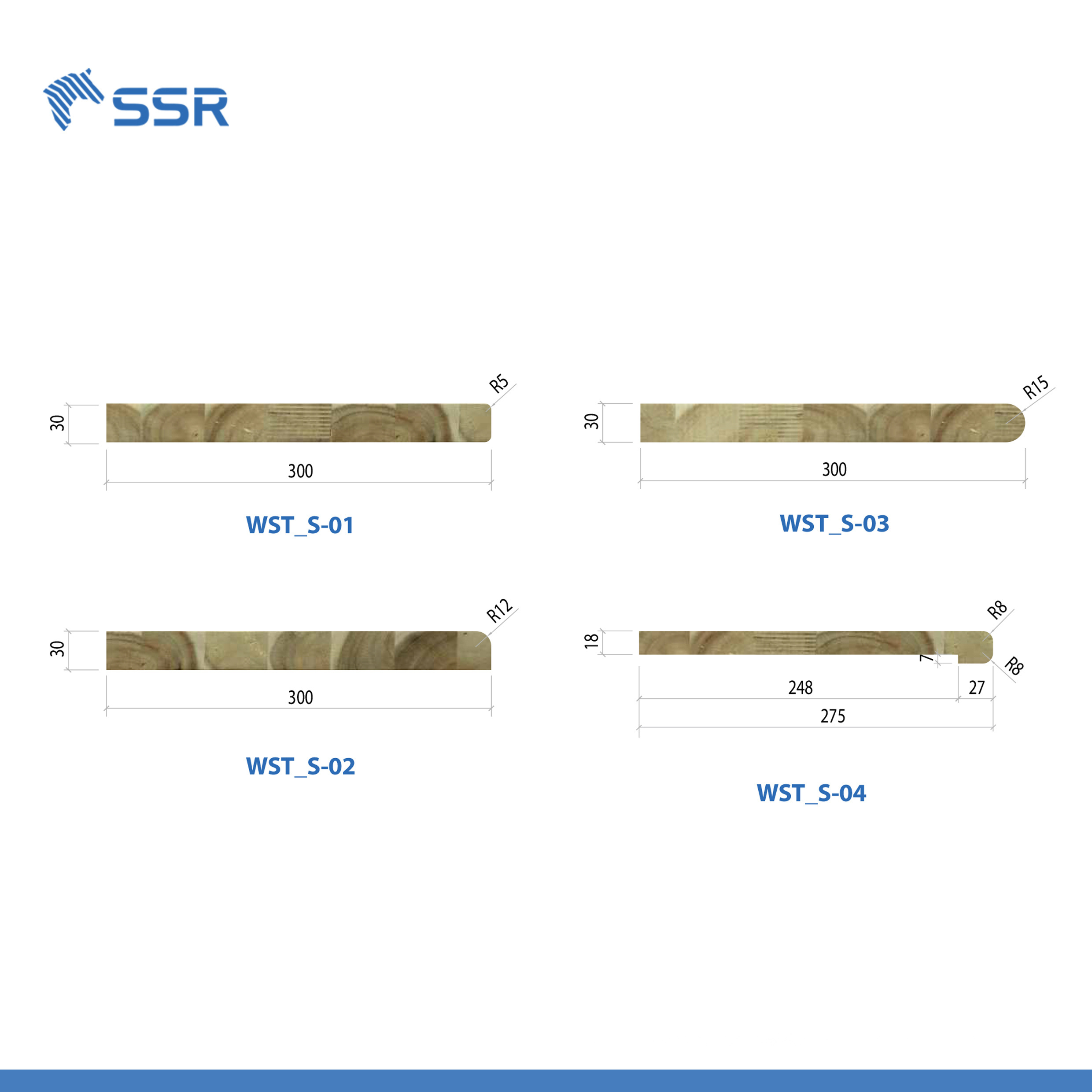 SSR VINA - Wood Stair Tread - Wooden Staircase Wholesale Risers wood Steps For Stairs Interior Customized Stair Parts