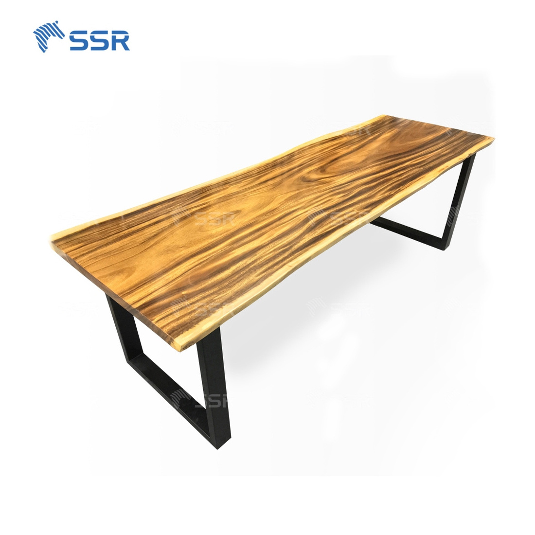 SSR VINA - Raintree Wood Edge Glue Live Edge Countertop - Dining Table Sets Solid Wood Slab Live Edge Table