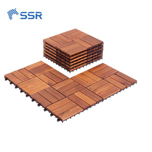 SSR VINA - acacia wood decking tiles - interlocking outdoor all weather for outdoor space balcony patio tiles at factory price