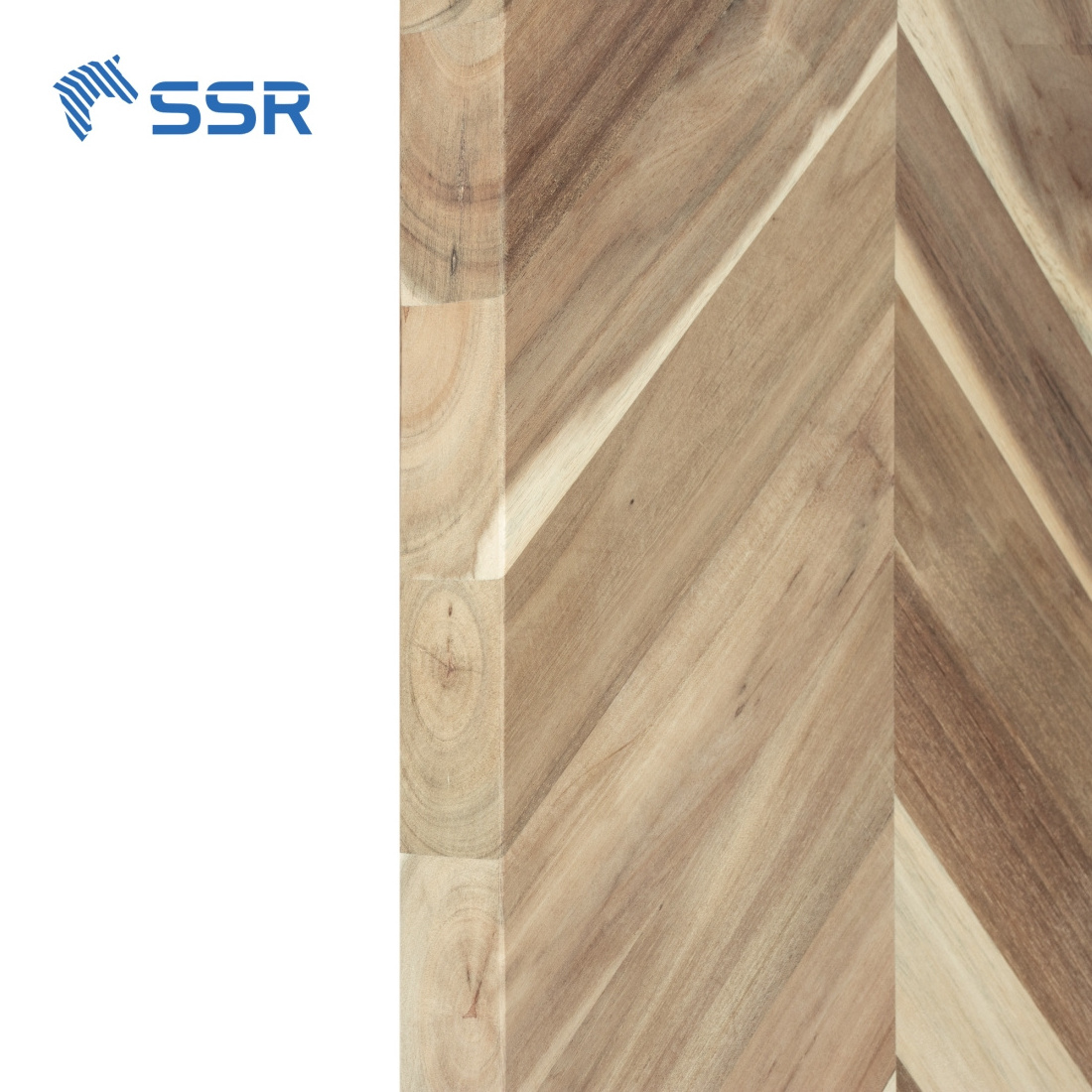 SSR VINA - Acacia Wood Chevron Countertop - chevron panel worktop standing desktop kitchen countertops