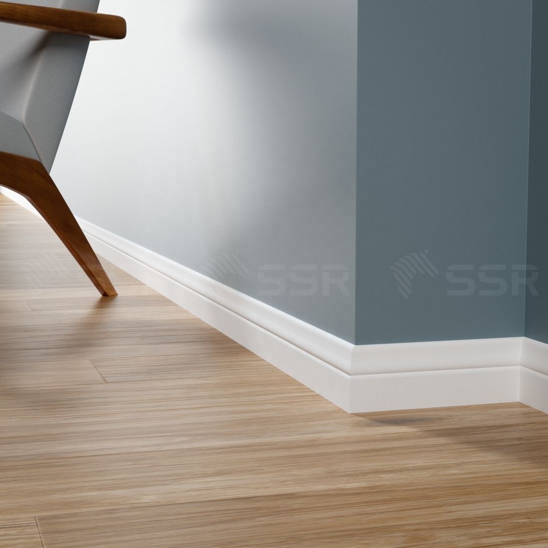 SSR VINA - Base Board - white pine primed board skirting moulding custom baseboard moulding for home diy decorations