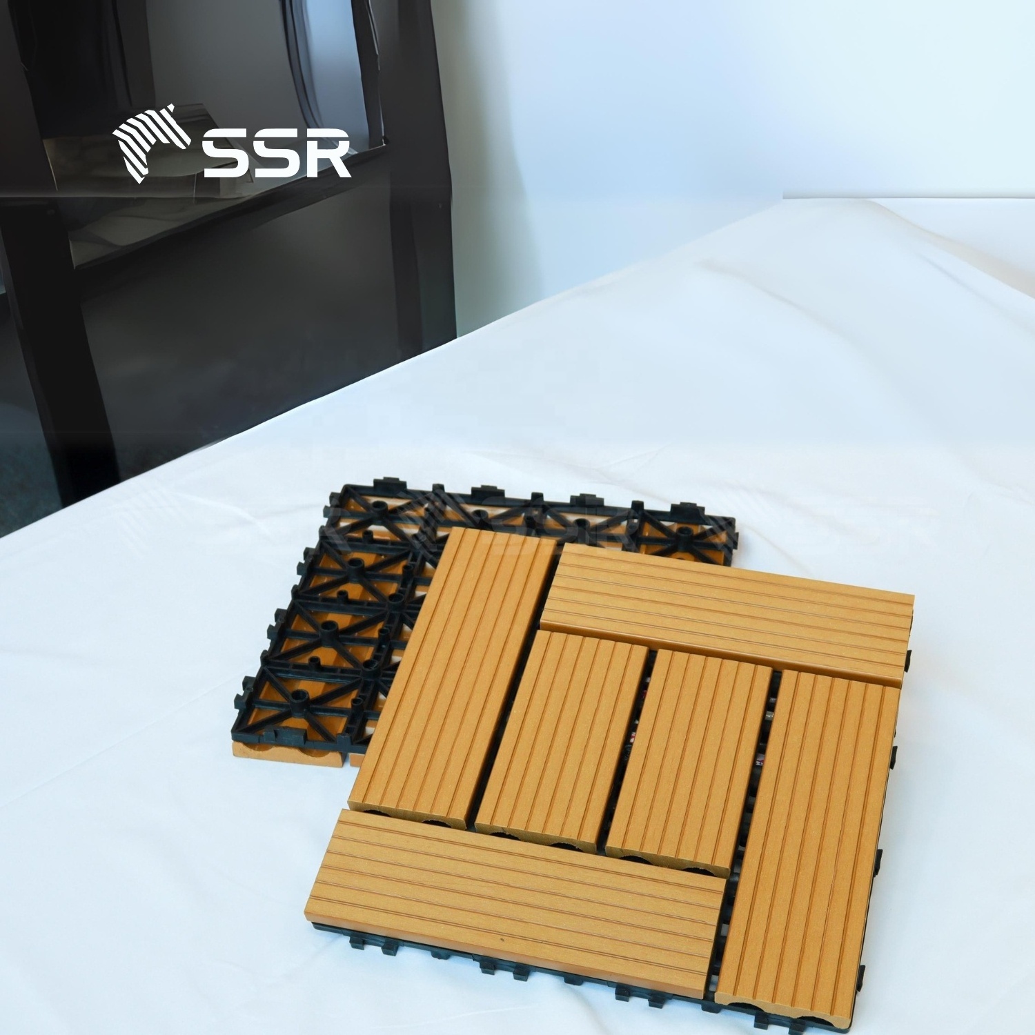 SSR VINA - composite deck tiles - wpc decking tiles composite decking tiles  plastic flooring for outdoor furniture