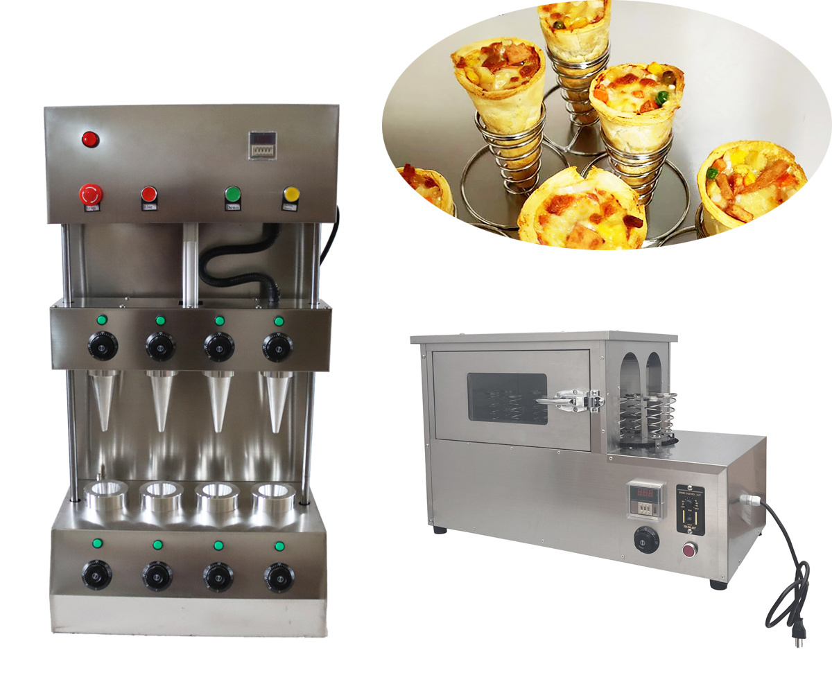 Street Food Machine pizza cone maker automatic/cone pizza machine/snack machine Conical pizza cone making machine