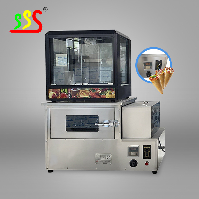 Street Food Machine pizza cone maker automatic/cone pizza machine/snack machine Conical pizza cone making machine