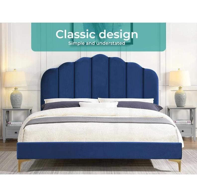 High Quality Upholstered Headboard Flat Packed Beds 120x200cm with  Wooden slats Cheap Beds for wholesale