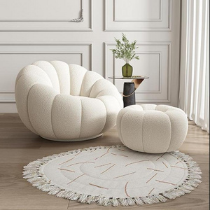 Modern Pumpkin Design Living Room Sofa Cozy Small Popular Couch Simple and Comfortable Arm Chair for Wholesale