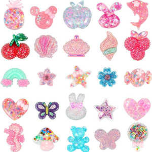 Wholesale hot Cartoon Resin shoe charms shoe decoration clog charms custom kid Clog Accessories