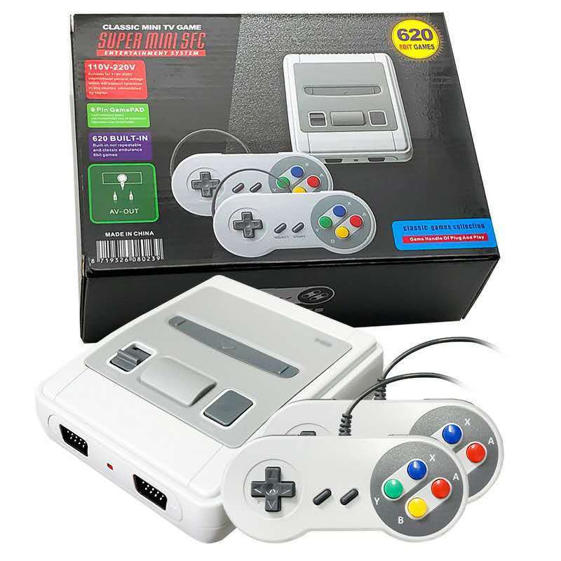 Mini 620 Built-In Games for SNES for Super Nintendo Style  Video Games Console