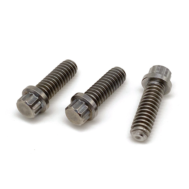 1/4 UNC UNF 3/8 Special Alloy Steel Material Customized Full Thread 12 Point Flange Bolt Screw