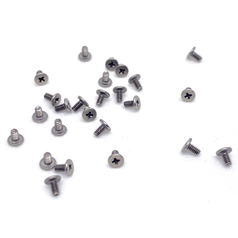 Stainless steel m1.4 phillips ultra low head cross recessed mini small iphone screw for laptop