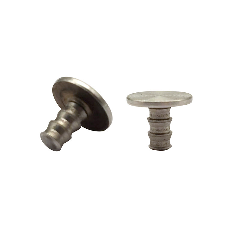 Customized special fasteners low profile large flat head CD pattern anti-disassembly umbrella thread screw