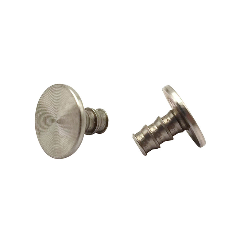 Customized special fasteners low profile large flat head CD pattern anti-disassembly umbrella thread screw