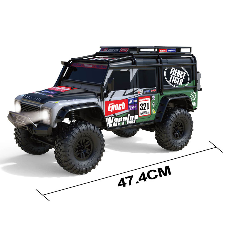 2.4GHz  4WD Rc Beast Rock Crawler Climbing Truck  with LED Lights 15KM/H Crawler Rally Off-Road Car