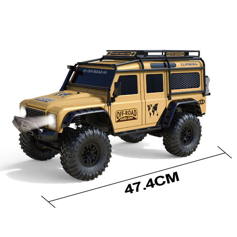 2.4GHz  4WD Rc Beast Rock Crawler Climbing Truck  with LED Lights 15KM/H Crawler Rally Off-Road Car