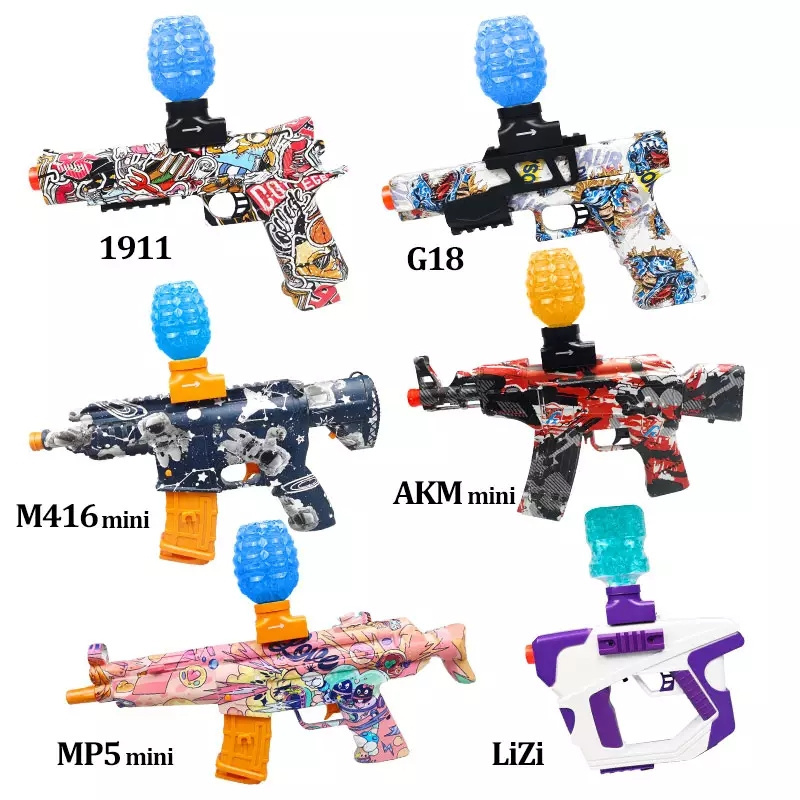 2022 Agreat M416 P90 Akm47 Water Gel Beads  Gell Electric Splatter Ball Pistols Water Bead Soft Bullet Toy Guns