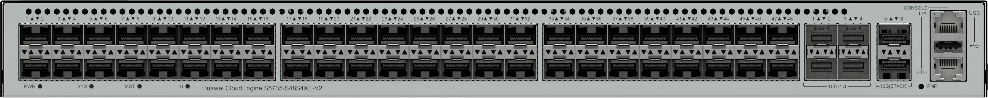 CloudEngine S5735-S24HS4XE-V2 The next generation hybrid optoelectronic gigabit switch has port 24