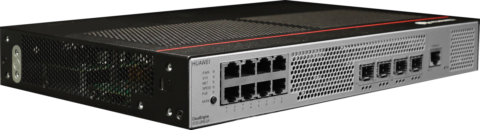 CloudEngine S5735-L8P4S-QA1  The latest fan-free mute model enterprise switch 8 ports POE