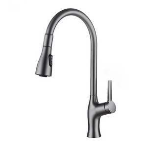 304 Stainless Steel Head Adjustable Pullout Kitchen Faucet For Hot And Cold