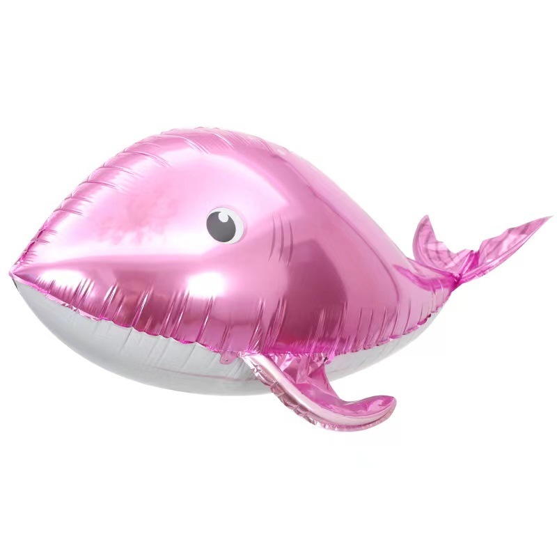 New Wholesale Inflatable Helium Sea Fish Balloons Birthday Party Toy Single Unisex Gift Toy Printed 4d Dolphin Fish Balloon Foil