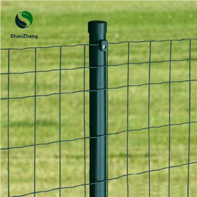 PVC coated Galvanized Welded Mesh Euro Fence Wire Roll 1.7/2.2mm 100x50mm 25m Netting Gardening Courtyard Park Soft Green Grey