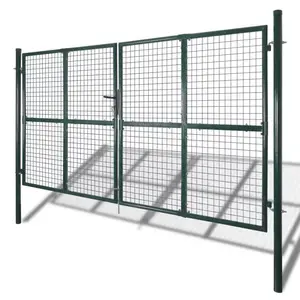 Swing gate double gate Wicket door metal mesh fence garden gate 3D mesh cheap easy quick installation