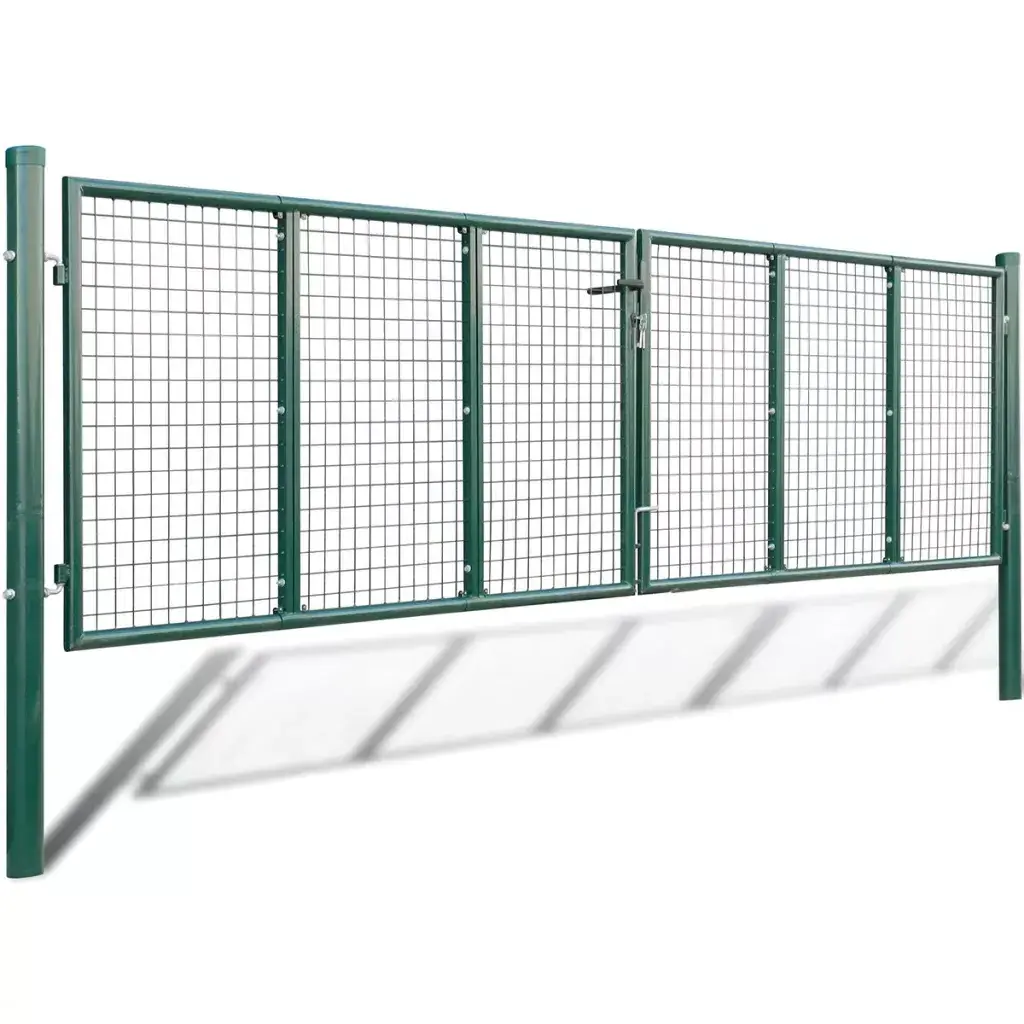 Swing gate double gate Wicket door metal mesh fence garden gate 3D mesh cheap easy quick installation