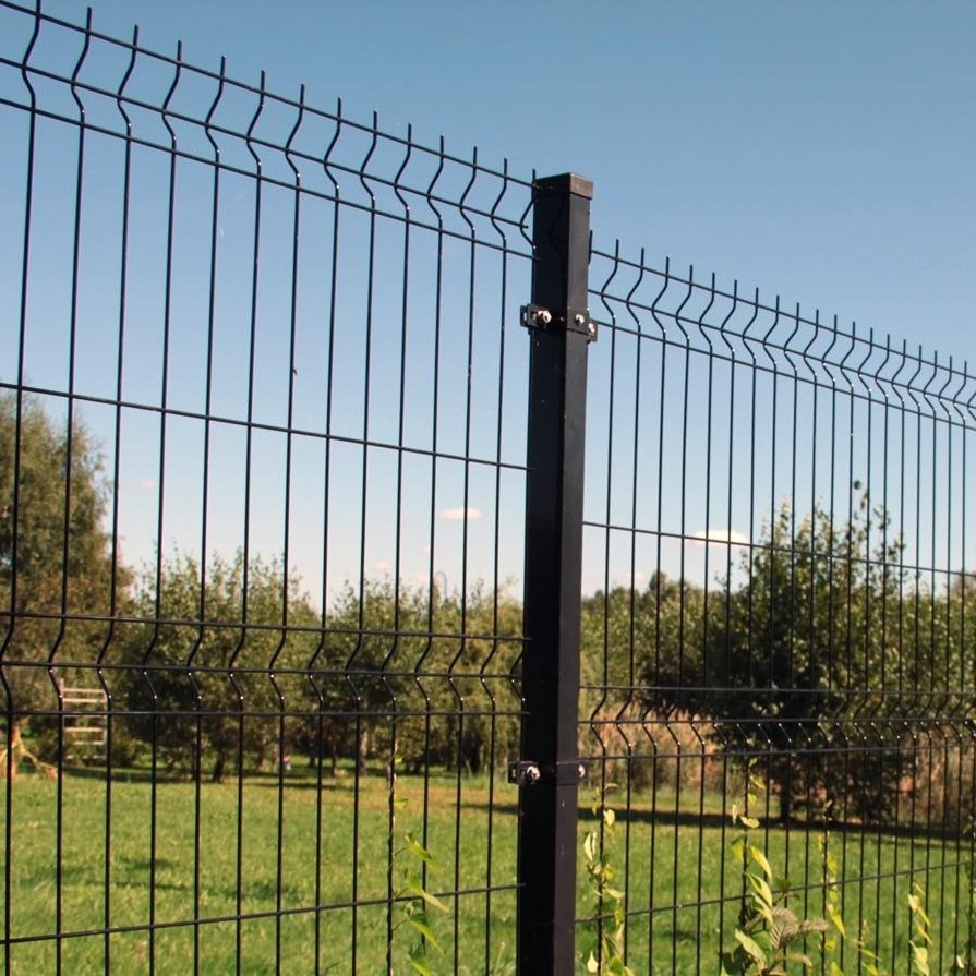 3D welded mesh fencing curvy panel 200x50 sustainable cloture zaun ogrodzenia galvanized wire grillage recycle easily assembled