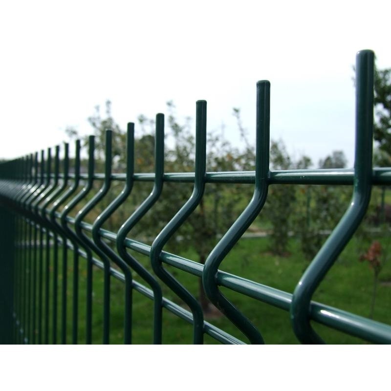 3D welded mesh fencing curvy panel 200x50 sustainable cloture zaun ogrodzenia galvanized wire grillage recycle easily assembled