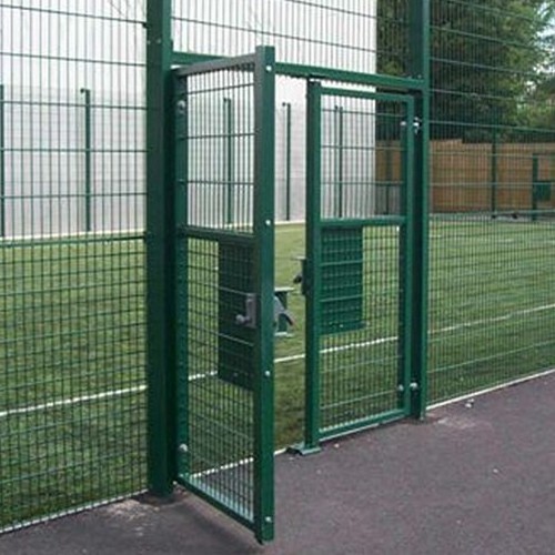 Swing gate double Wicket two door metal mesh fence garden single opening green black colorful cheap quick installation