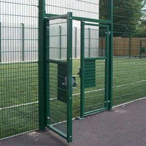 Swing gate double Wicket two door metal mesh fence garden single opening green black colorful cheap quick installation