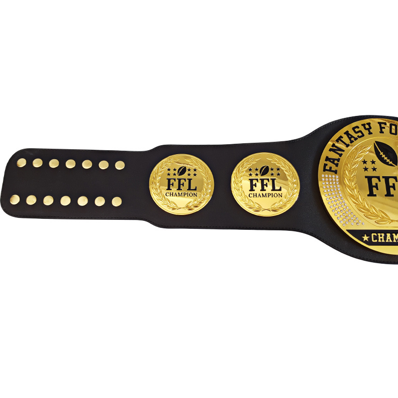 Blank Buckle Leather  Fantasy Football Judo Boxing Championship Belt Professional Custom Logo Championship Adult Belt