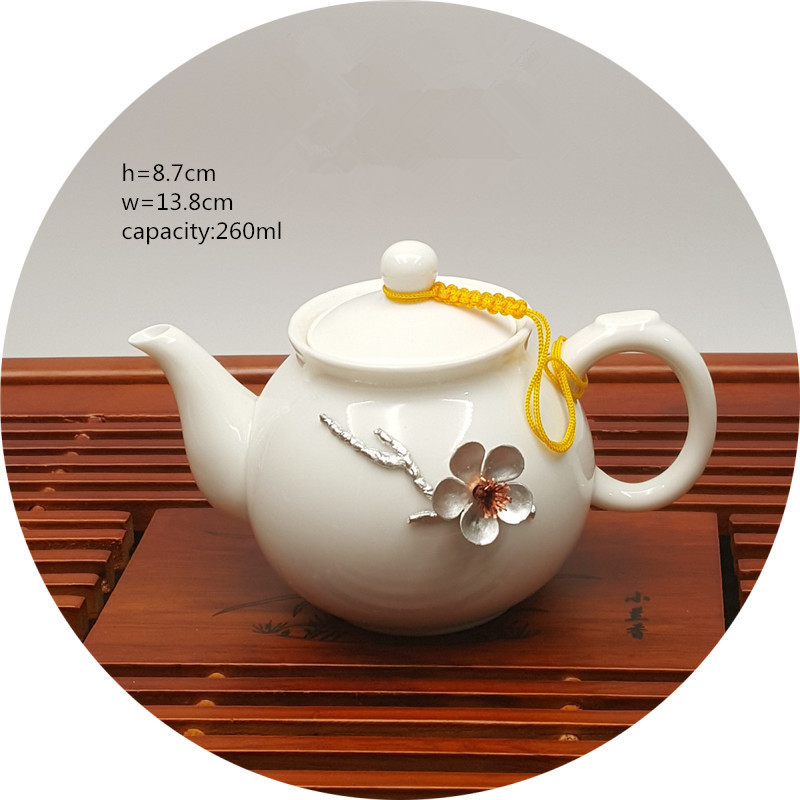 Wholesale Price Exquisite Ceramic Teapot Kung Fu Tea Porcelain Tea Set For Drinking