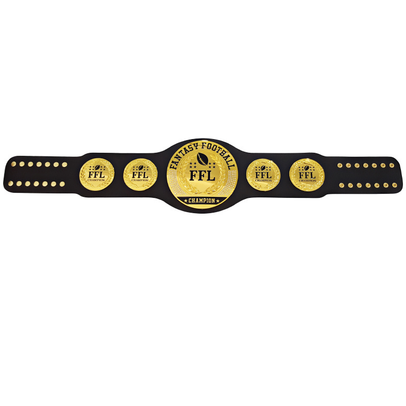 Blank Buckle Leather  Fantasy Football Judo Boxing Championship Belt Professional Custom Logo Championship Adult Belt