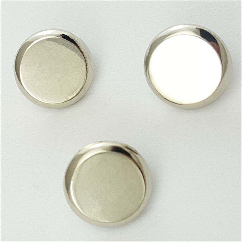 Best Selling 12mm Silver Simple  Metal Push Button Custom Snap Button For Clothing Accessories