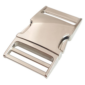 High quality Metal 1 Inch 2 Inch Release Curved Buckle for Straps Side Release Metal Buckle for Handbags