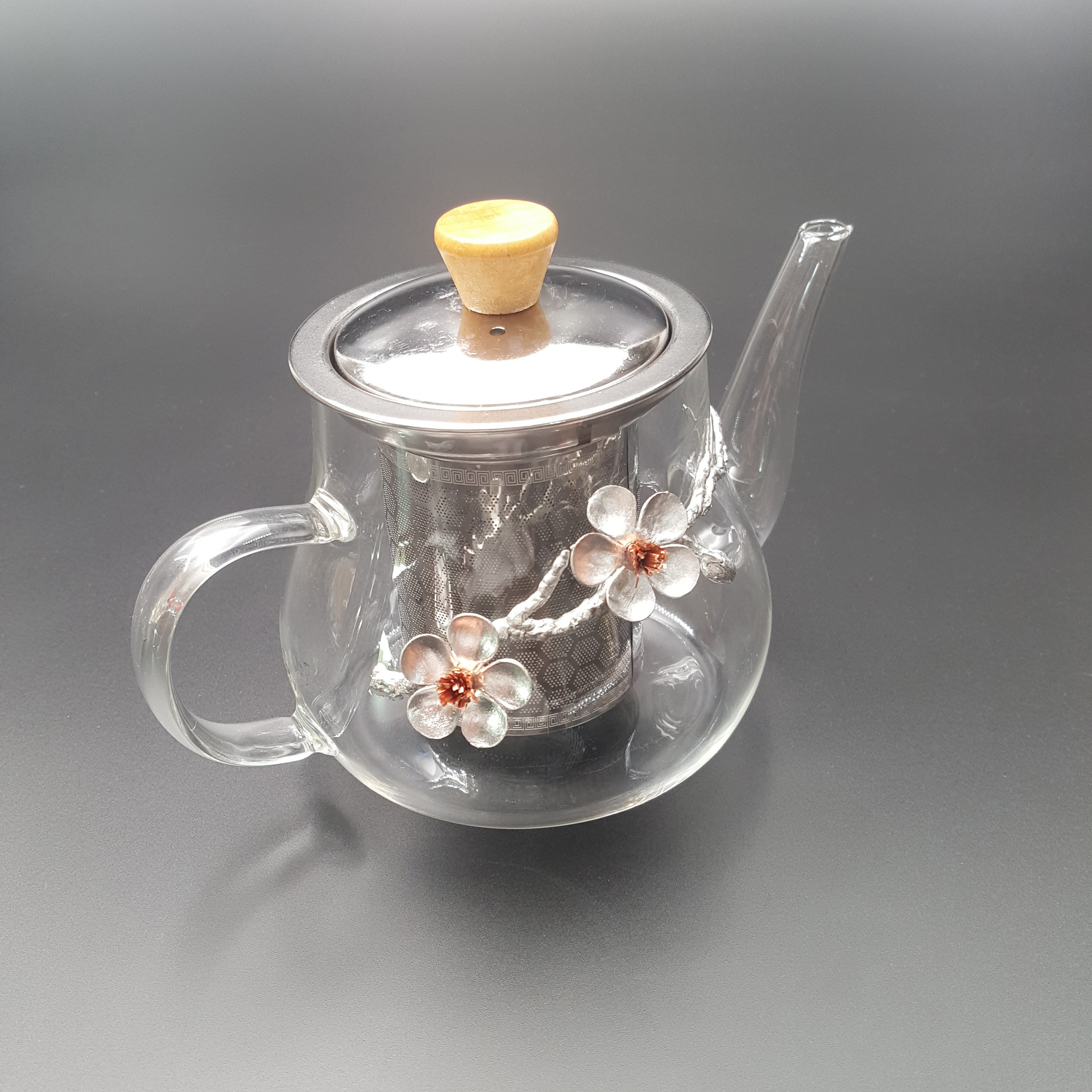 Hot Selling Glass Teapot With Stainless Steel Infuser Black Tea/Flower Tea Teapot For Drinking Set