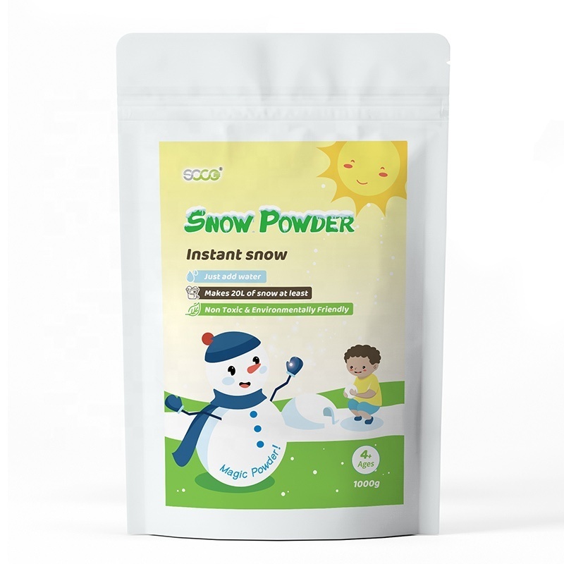 Christmas Decorations Magic Snow Powder Sodium Polyacrylate Fake Snow Crystals Instant Snow White Powder for Slime