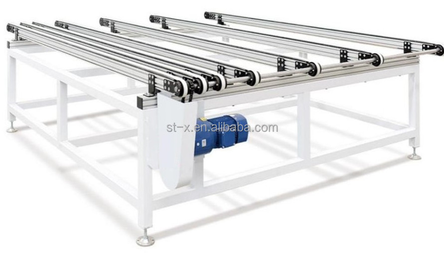 Automatic Loading Feeding Unloading Conveyor System Woodworking Roller Conveyor