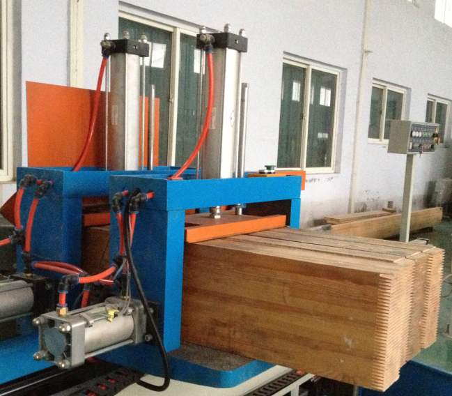 250mm Wood Beams Seimi Automatic Finger Joint Shaper and Press Machine Line