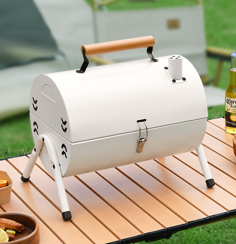 Camping Chimney Stainless Steel bbq Charcoal Grills Outdoor Mini Portable bbq churrasqueira Grills