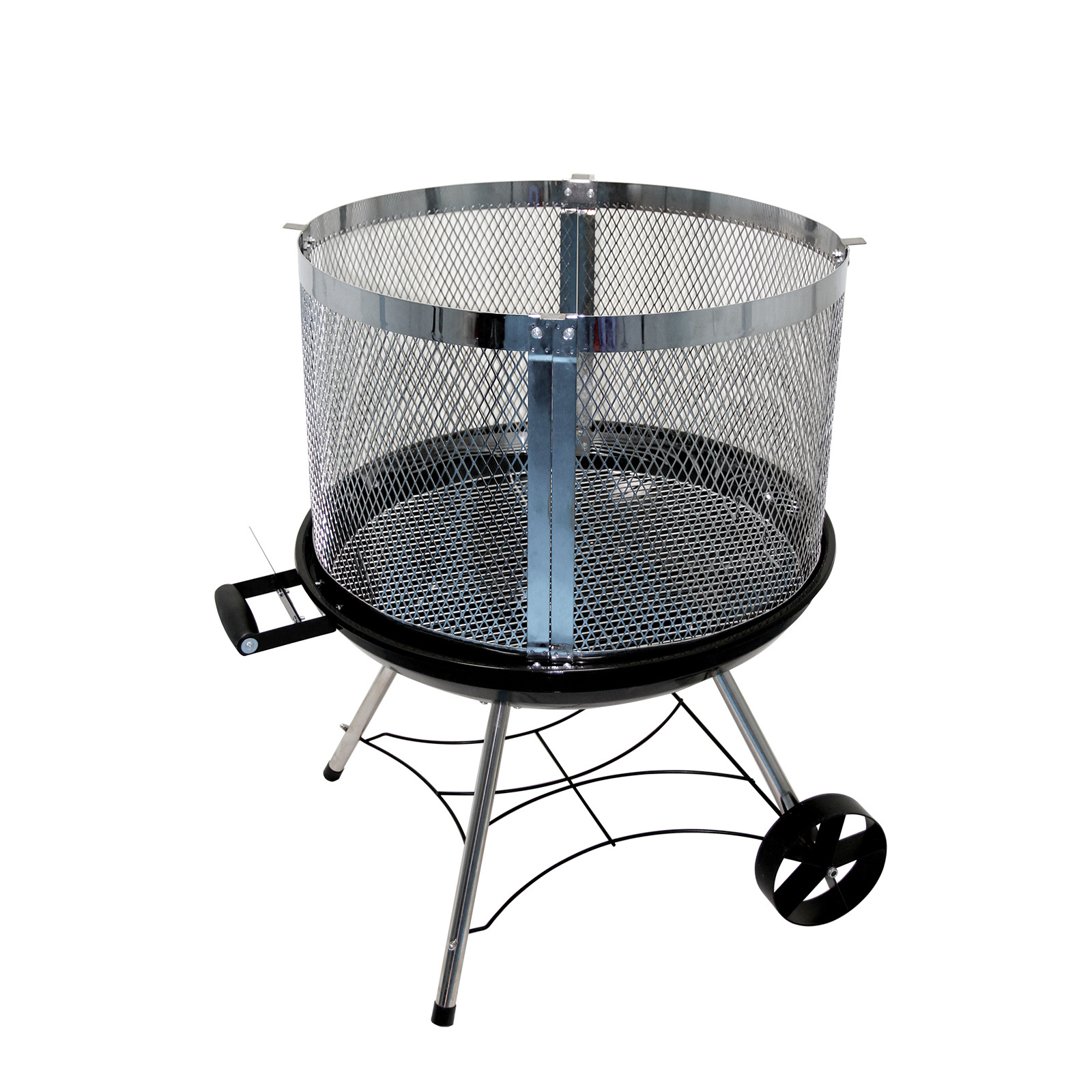 fire pit Charcoal Barrel Trolley  Barbecue Grill Barbecue Outdoor Camping Picnic BBQ Grill