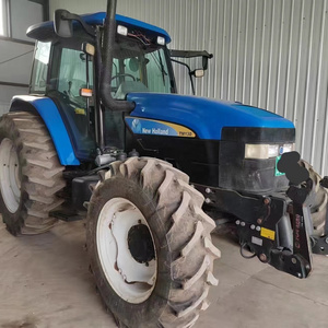 used tractors holland TM130 farm large size  two wheel  tractor agricola agricultural equipment UK tractor front PTO