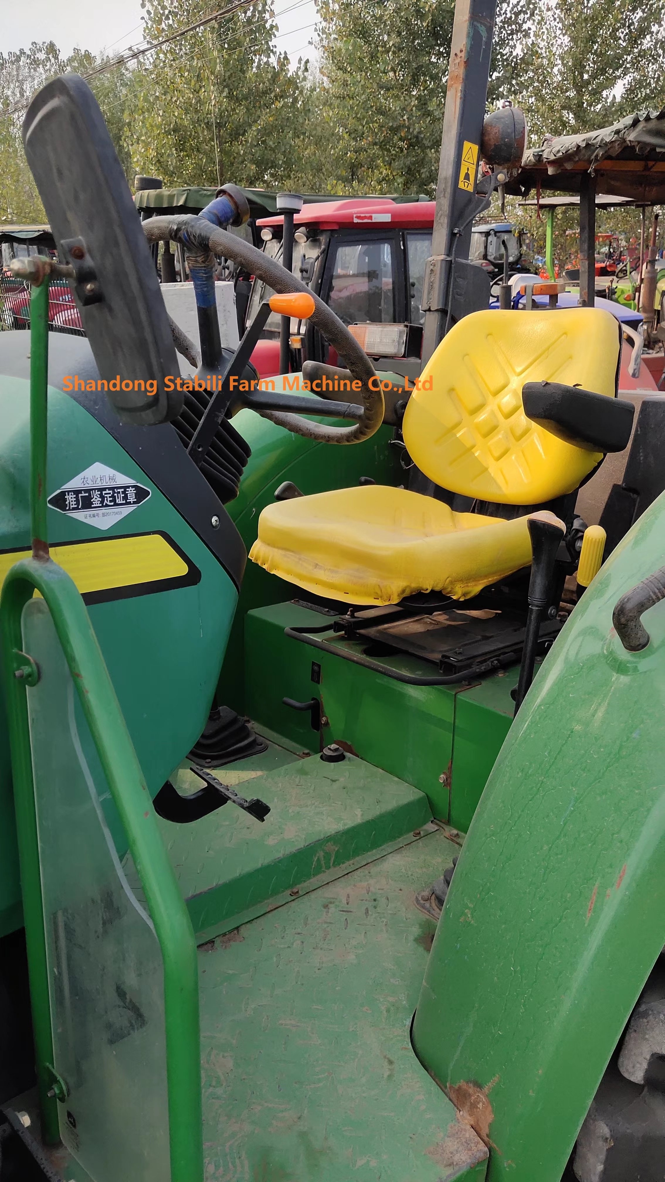 used john deere 3B554 farm wheel tractors 55hp 4x4wd with small mini compact agricultural machinery equipment