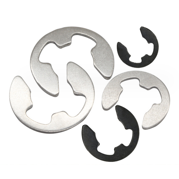 E Type Retaining Ring Circlip Washers E Clip Split Washer M1.5- M17 Retaining Washers for Shafts