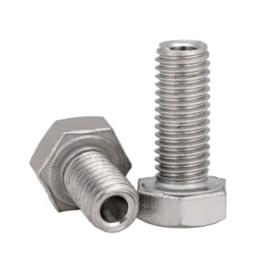 Bolt with Hole in Middle Hollow Hexagon Screw Lamp Threading Through Hole Bolt Hex Head Through Hole Screw Hex Hollow Bolt