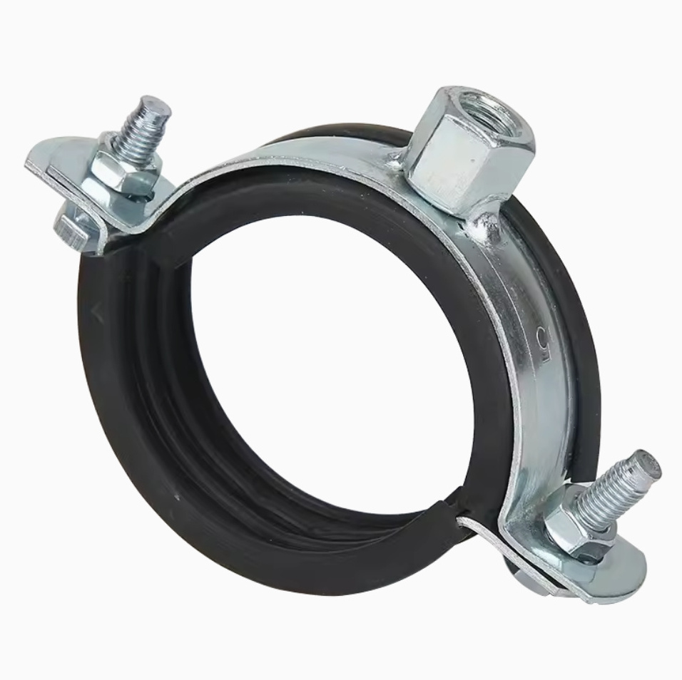 Quick Release Hydraulic Heavy Duty Pipe Clamp American Type Clip Hose Clamp Heavy Duty Pipe Support Rubber Lined Split Clamp