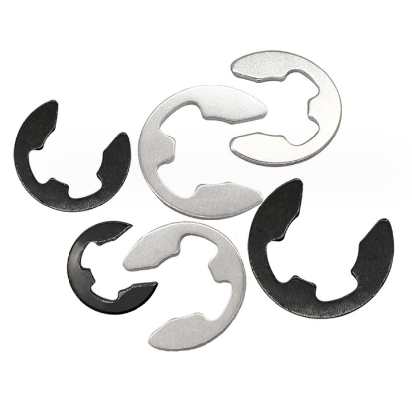 E Type Retaining Ring Circlip Washers E Clip Split Washer M1.5- M17 Retaining Washers for Shafts