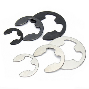 E Type Retaining Ring Circlip Washers E Clip Split Washer M1.5- M17 Retaining Washers for Shafts